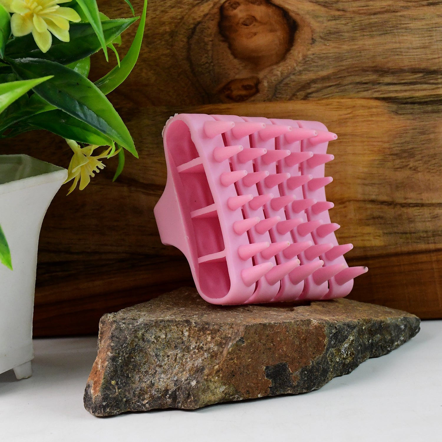 Scalp Massager Shampoo Brush Soft Silicone Hair Washing Comb with Handle Scalp Massager Shampoo Brush Soft Silicone Hair Washing Comb with Handle
